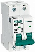 Выключатель автоматический DEKraft ВА-103 2п 6А C 6кА картинка